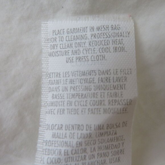 Vintage DKNY Cap Sleeve Tunic Button-Up Blouse White Cotton Womens US 8/GB 10/IT - Picture 14 of 14